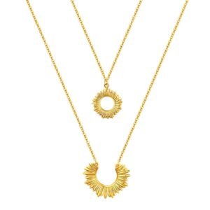 Necklace, 18K Gold Plated Steel